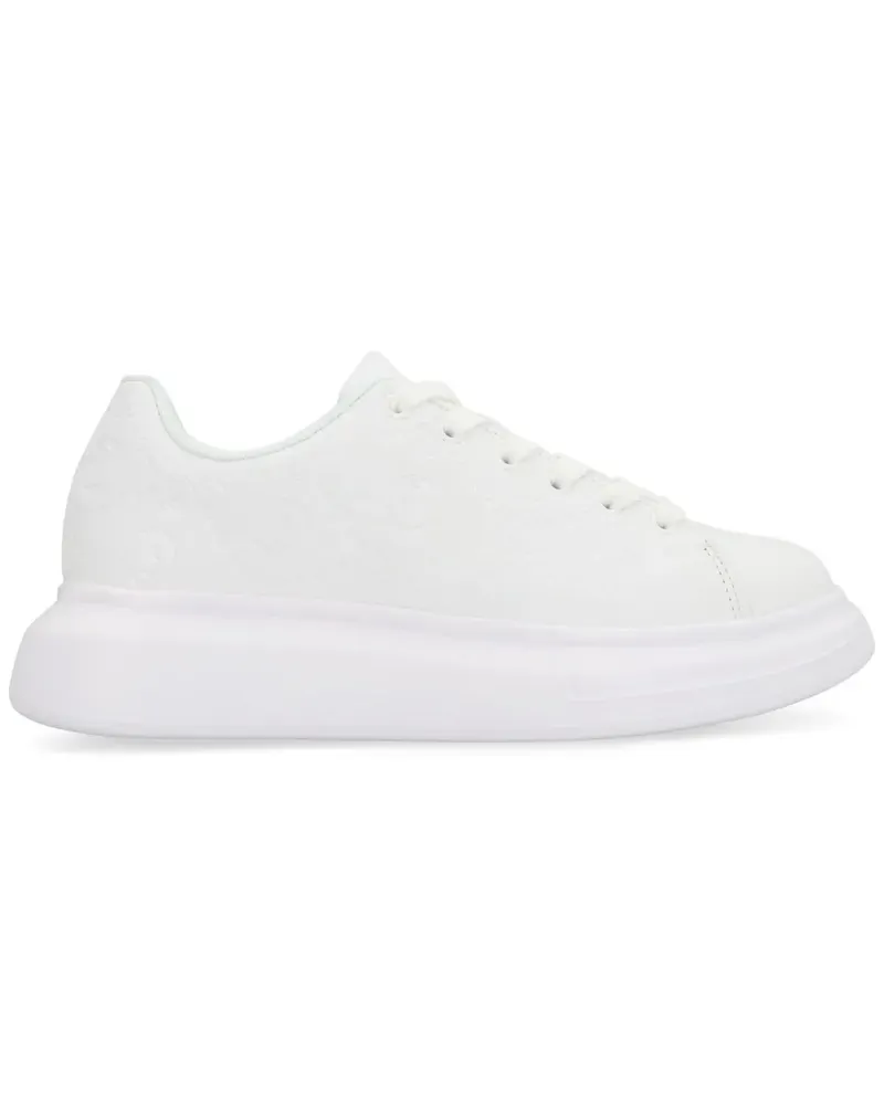 Just Cavalli Flatform-Sneakers mit Logo - Weiß Weiß