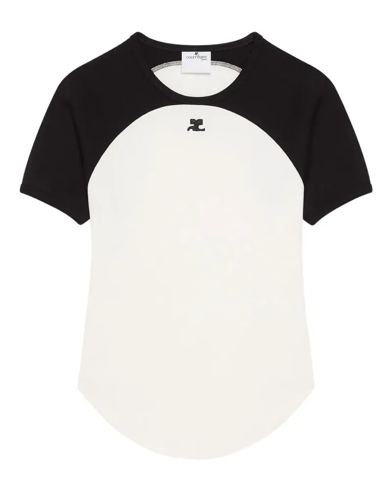 Courrèges Klassisches T-Shirt - Nude Nude