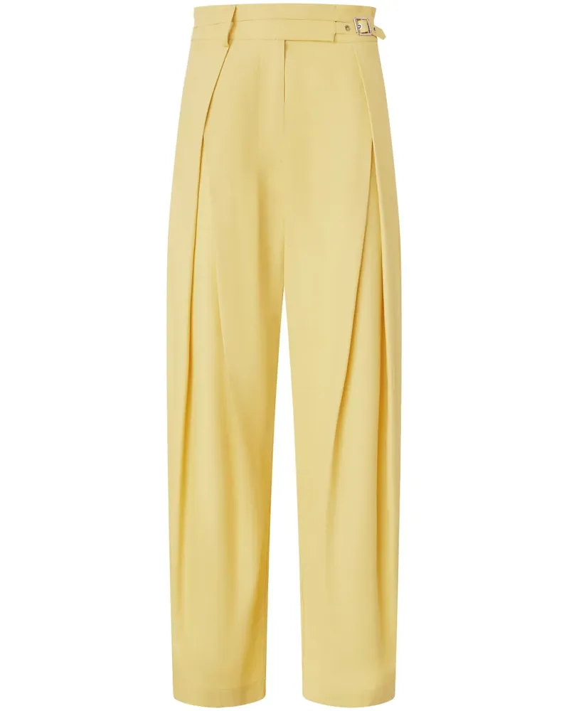 Pinko Hose mit Gürtel - Gelb Gelb