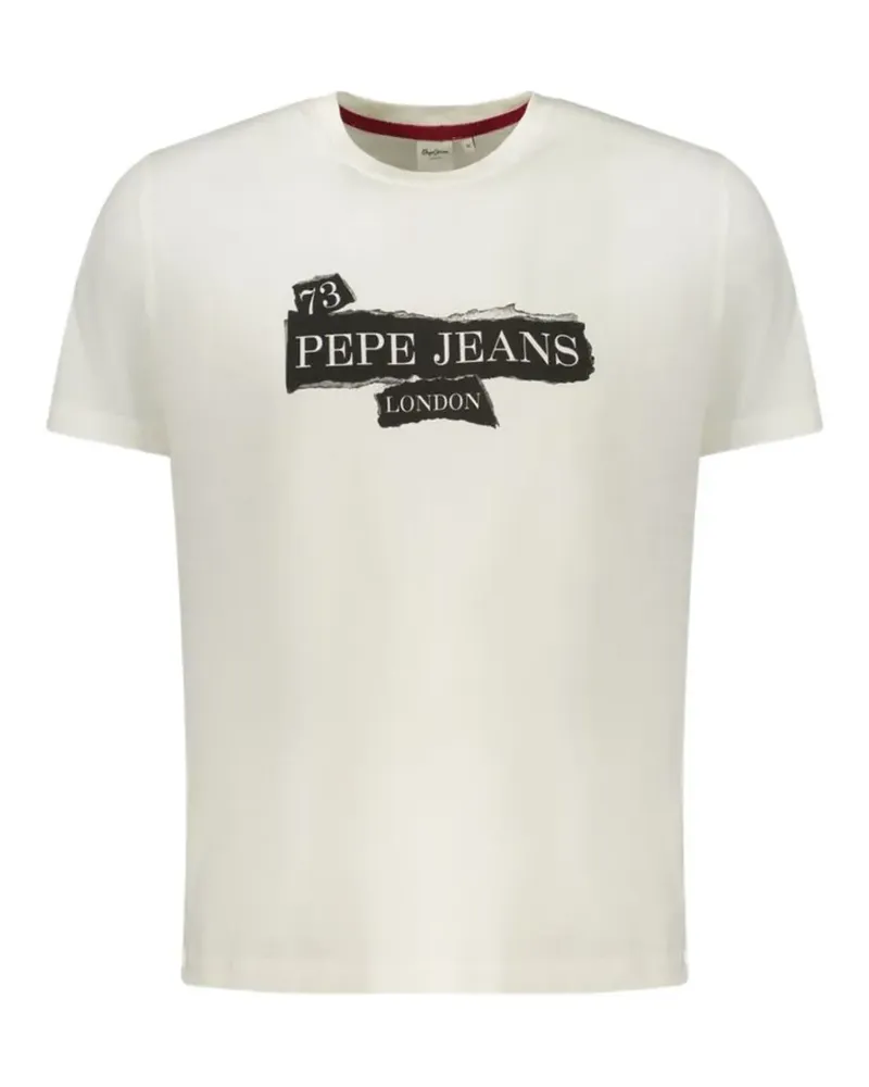 Pepe Jeans logo-print cotton T-shirt - Nude Nude
