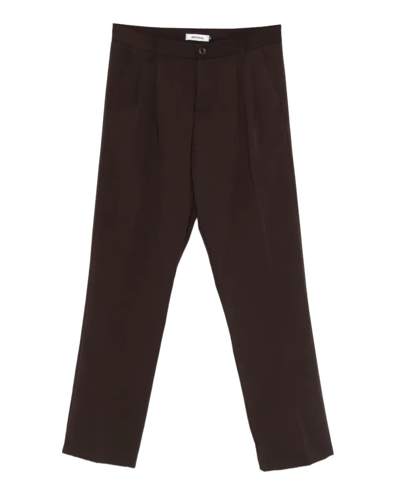 IMPERIAL pleated-design trousers - Braun Braun