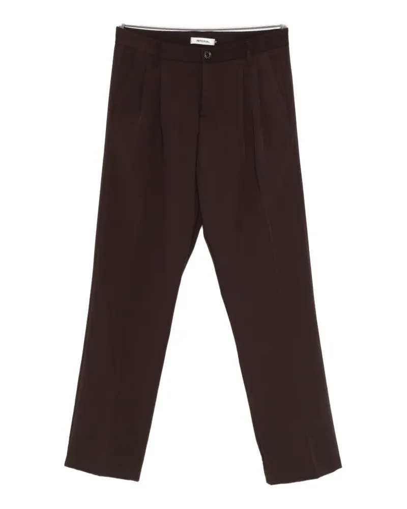 IMPERIAL pleated-design trousers - Braun Braun
