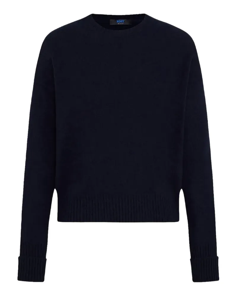 Kiton Pullover mit Logo - Blau Blau