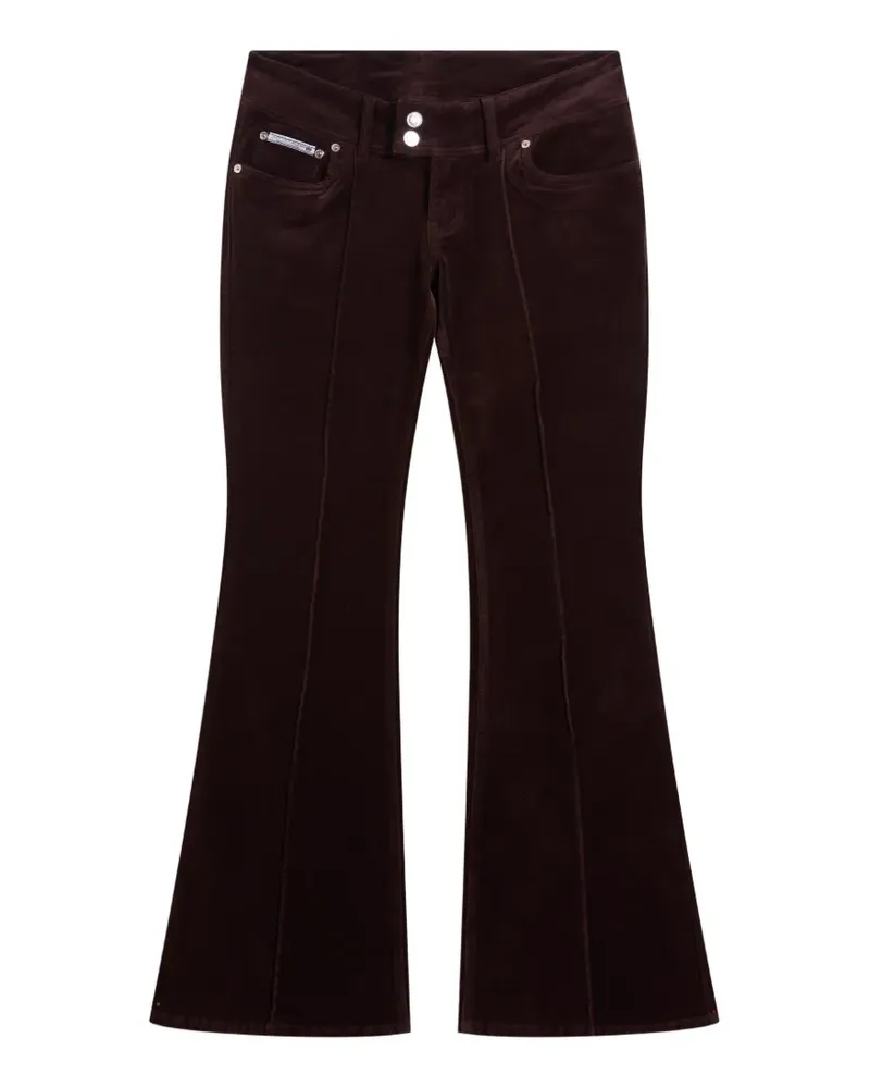 Juicy Couture Crest Jeans aus Velours - Braun Braun