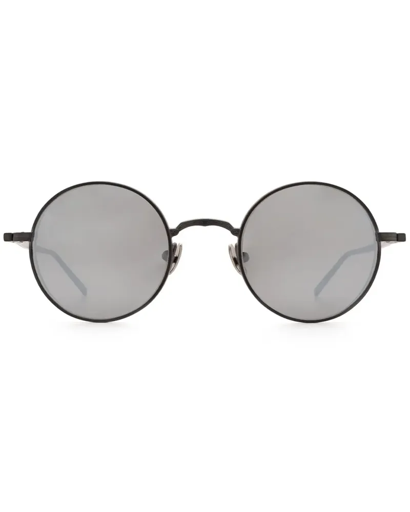 MATSUDA Sonnenbrille mit rundem Gestell - Silber Silber
