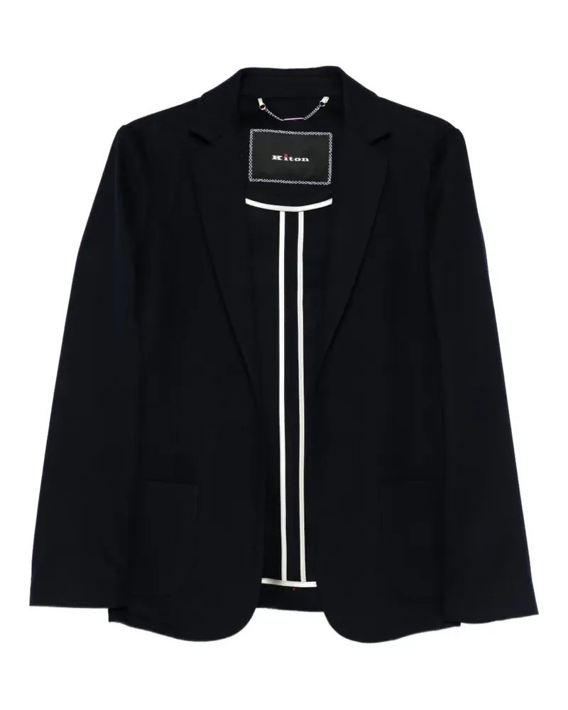 Kiton Einreihiges Sakko - Blau Blau