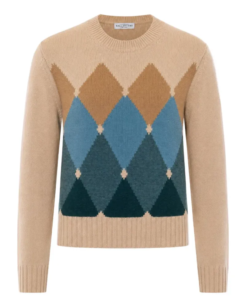Ballantyne Pullover mit Argyle-Muster - Nude Nude