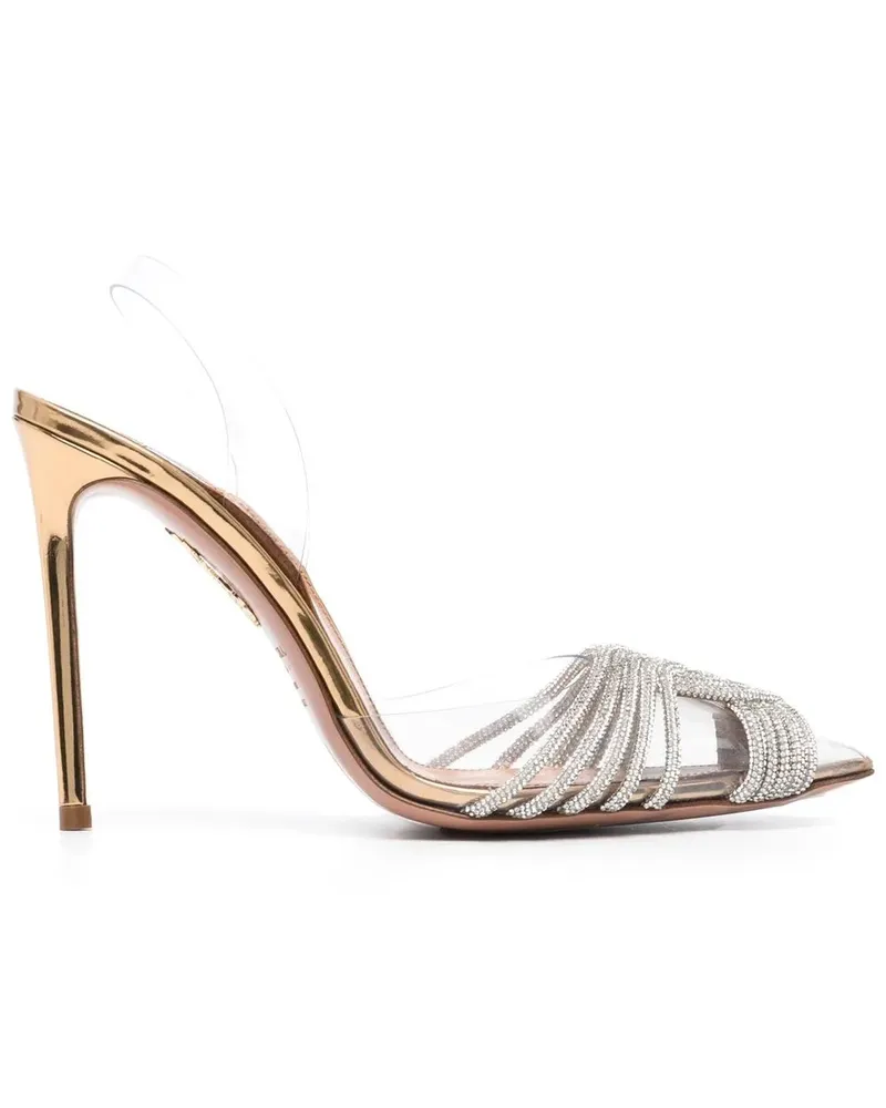 Aquazzura Gatsby Slingback-Pumps 105mm - Gold Gold