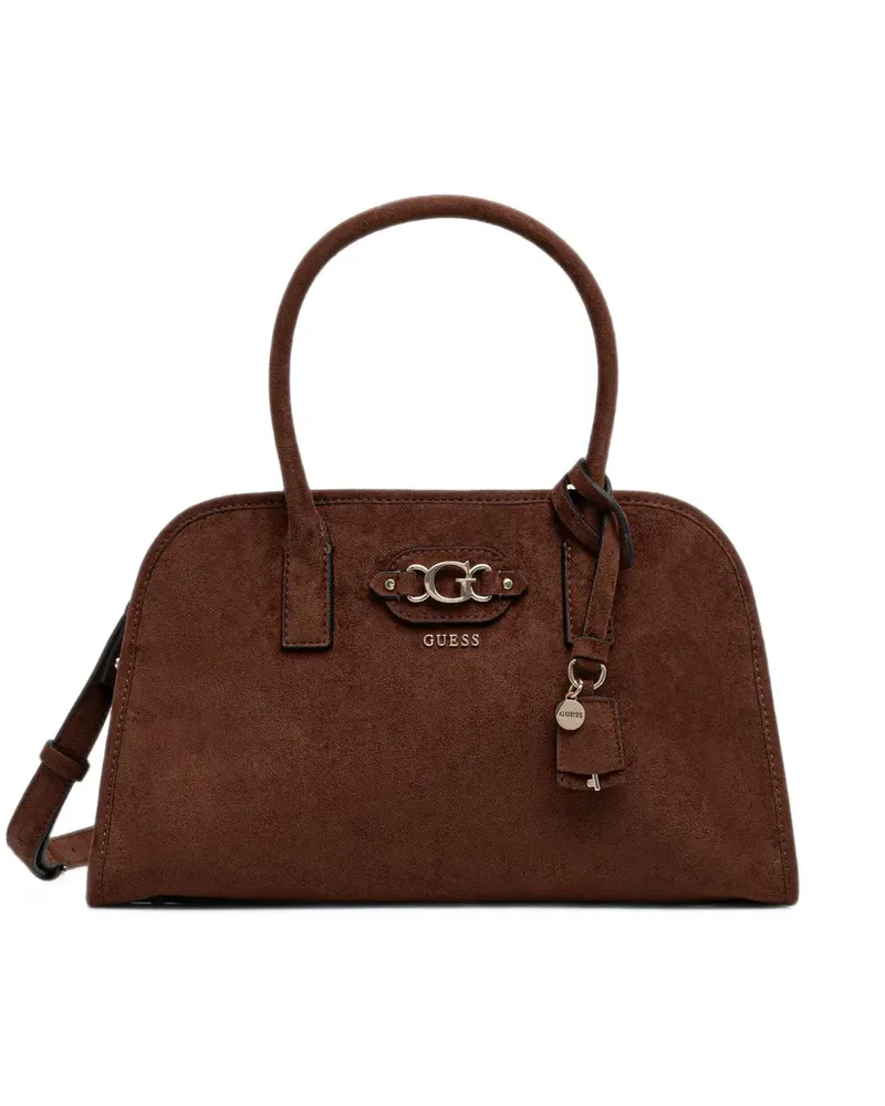 Guess Samantha logo-plaque tote bag - Braun Braun