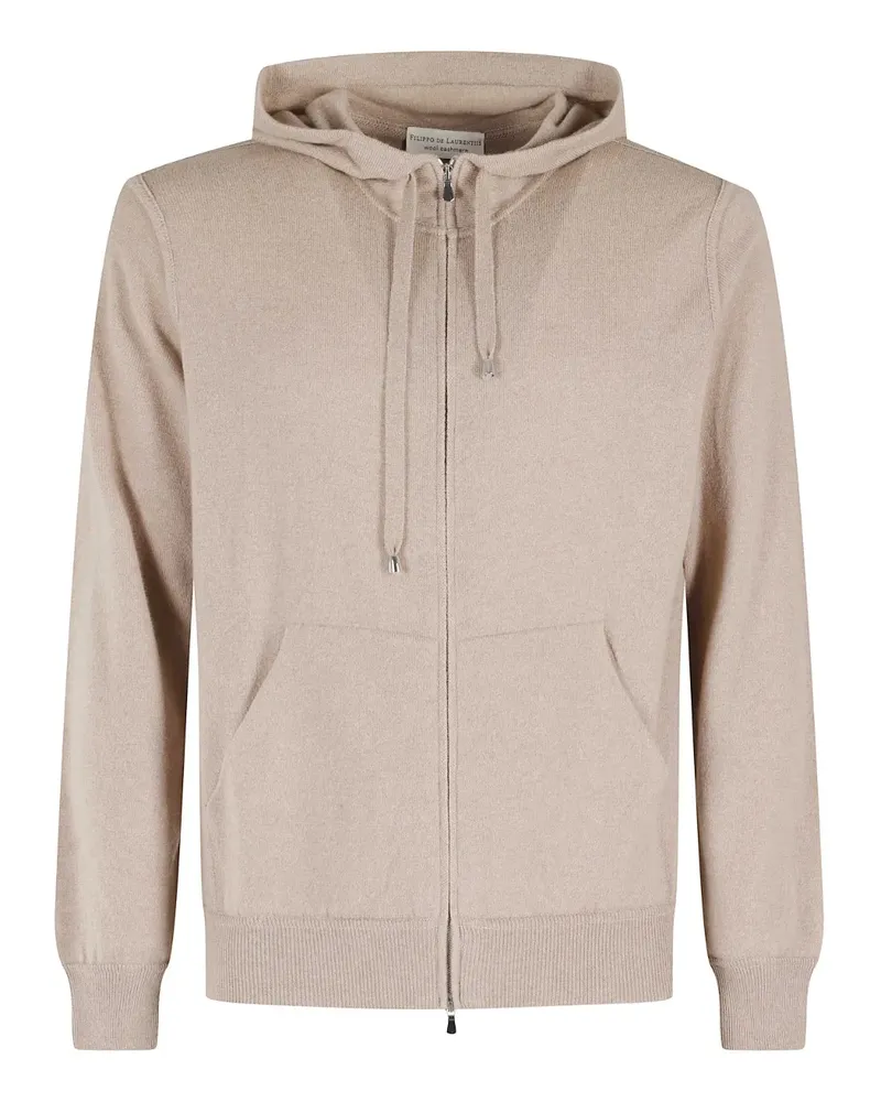 Filippo de Laurentiis zip hoodie - Nude Nude