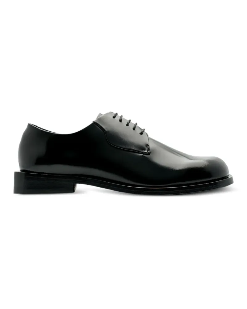 Lottusse Tomir Derby-Schuhe aus poliertem Leder - Schwarz Schwarz