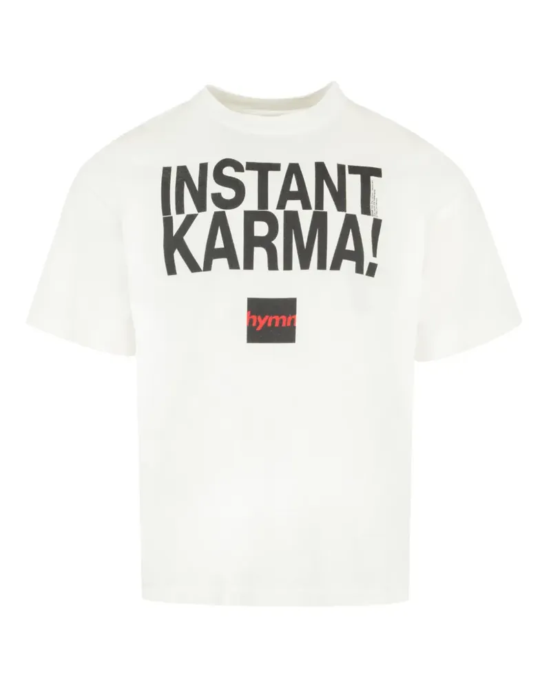 SAINT MXXXXXX T-Shirt mit Slogan-Print - Weiß Weiß