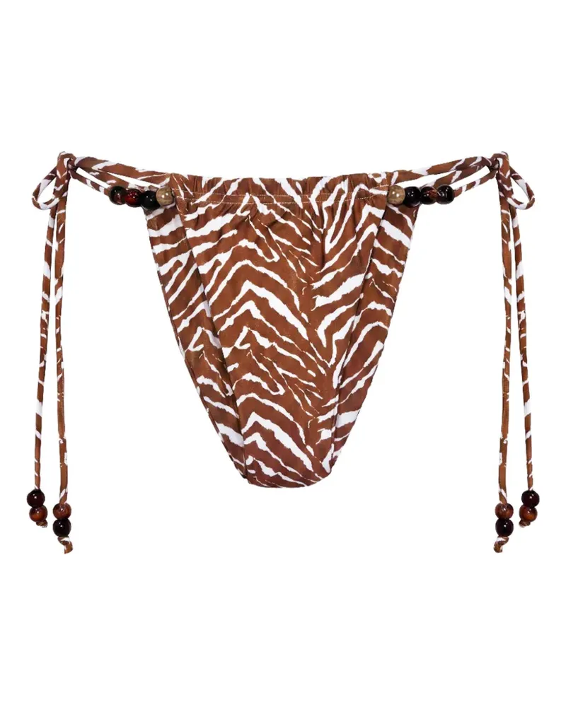NICHOLAS Leni bikini bottoms - abstract animal - Braun Braun
