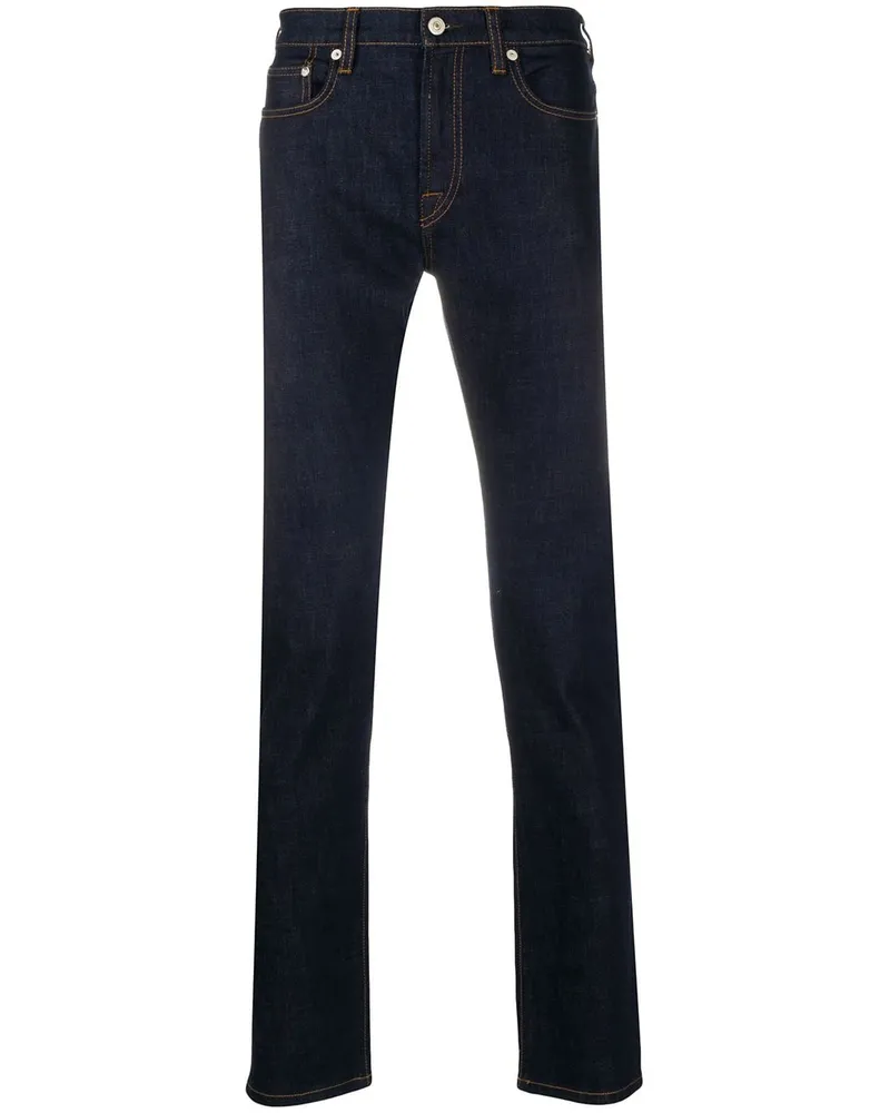Paul Smith Halbhohe Skinny-Jeans Blau