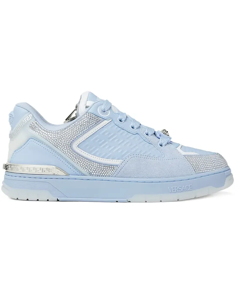 Versace Biggie Basket Sneakers mit Kristallen - Blau Blau
