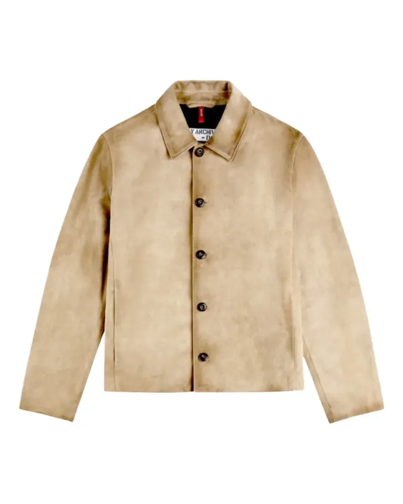 Fay buttoned calfskin jacket - Nude Nude