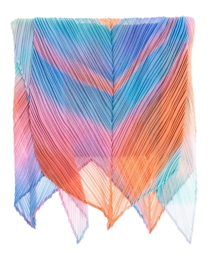 Issey Miyake Schal mit Falten - Blau Blau