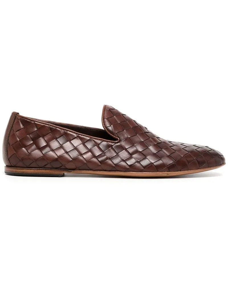 Barrett woven-leather loafers - Braun Braun