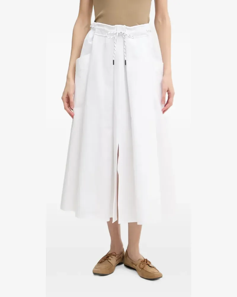 Benetton Midirock mit Kordelzug - Weiß Weiß