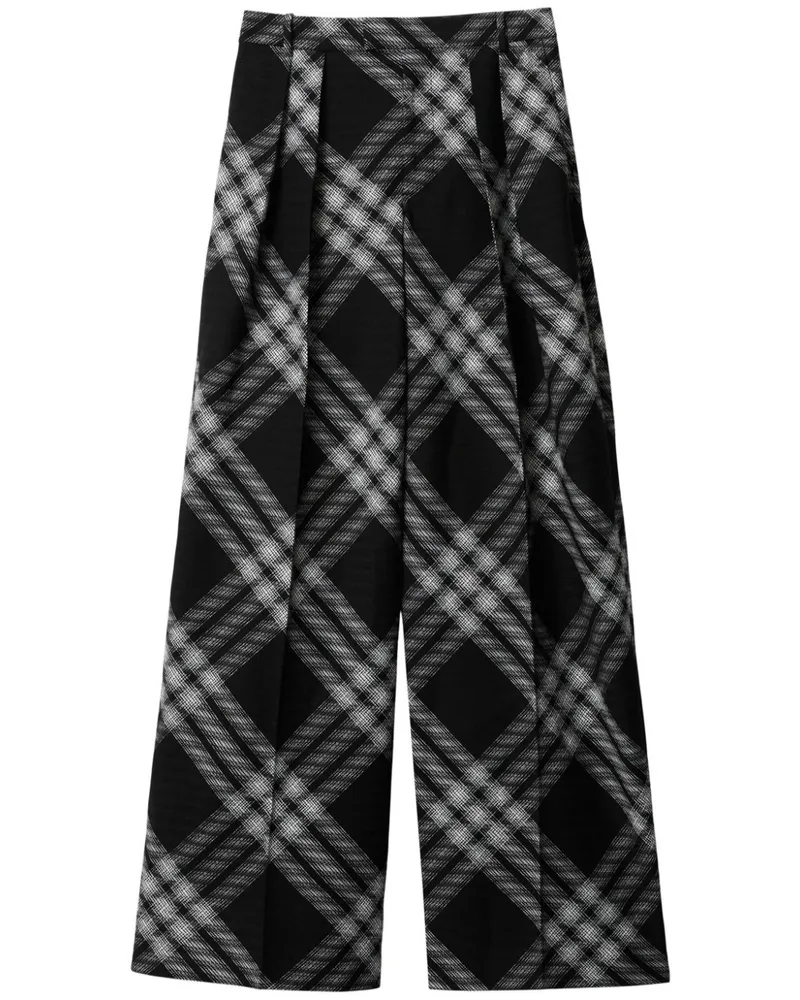 Burberry Hose mit Vintage Check - Schwarz Schwarz