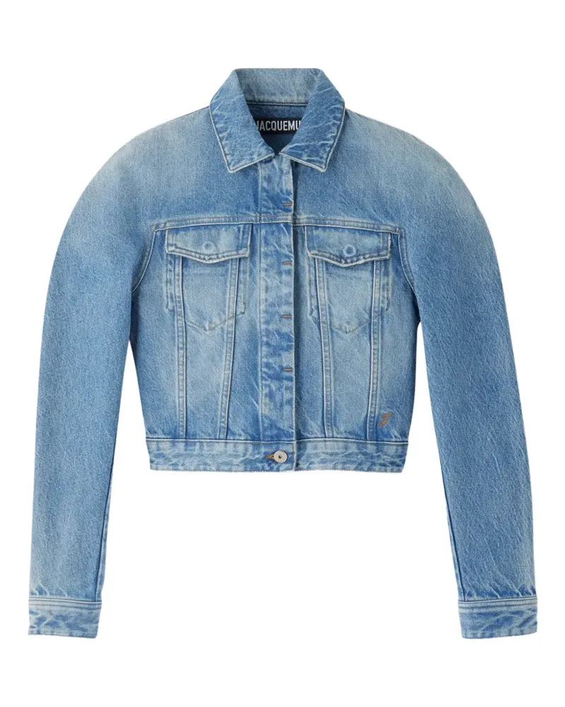 Jacquemus Cropped-Jeansjacke - Blau Blau