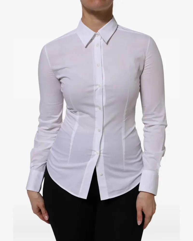 Dolce & Gabbana button-up long-sleeve shirt - Weiß Weiß