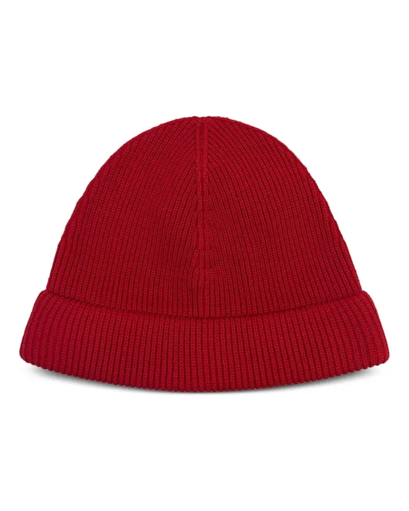 Loro Piana Gerippte Beanie - Rot Rot