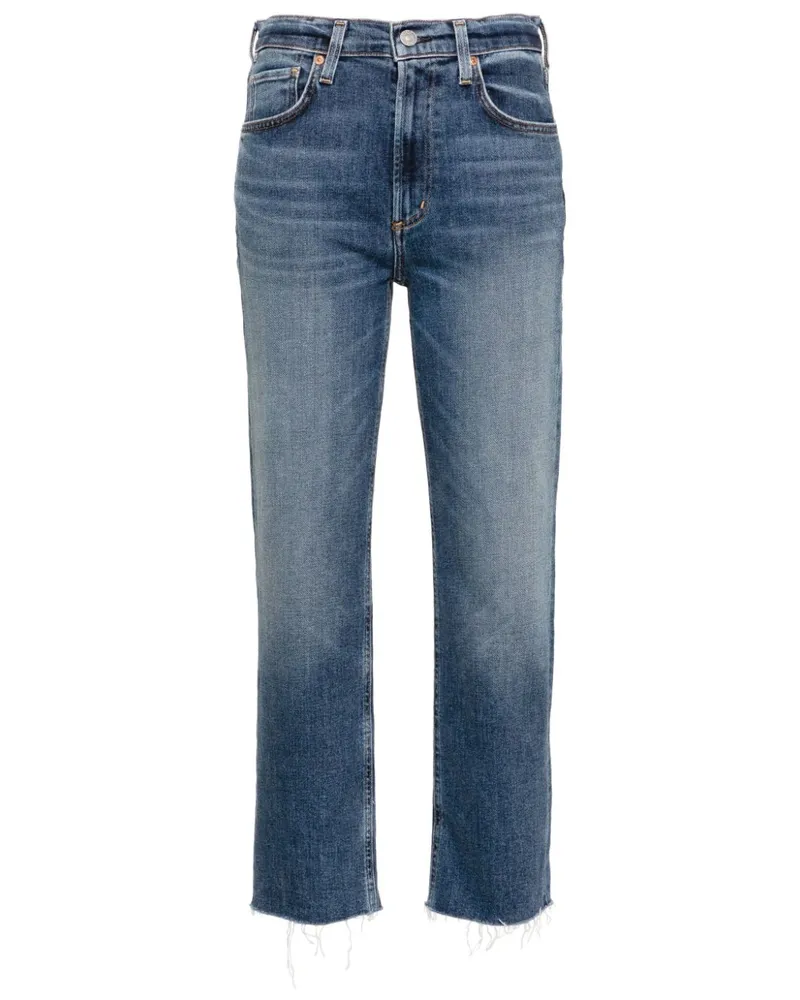 Citizens of humanity Halbhohe Cropped-Jeans - Blau Blau