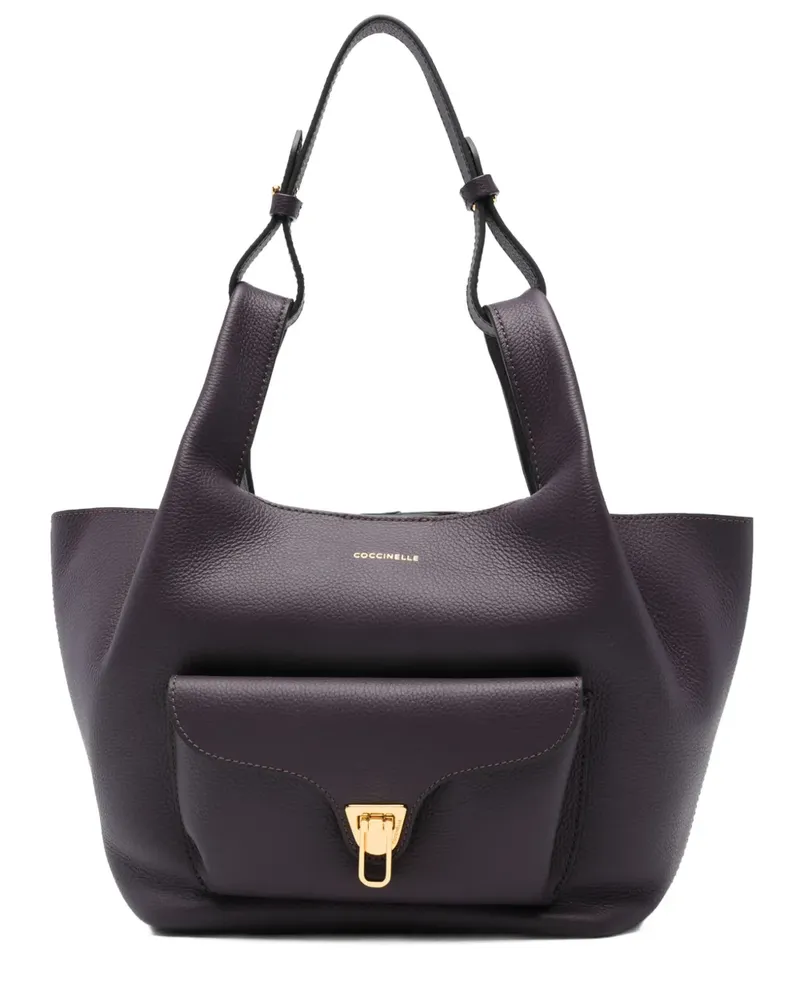 Coccinelle knotted-handle leather shoulder bag - Violett Violett