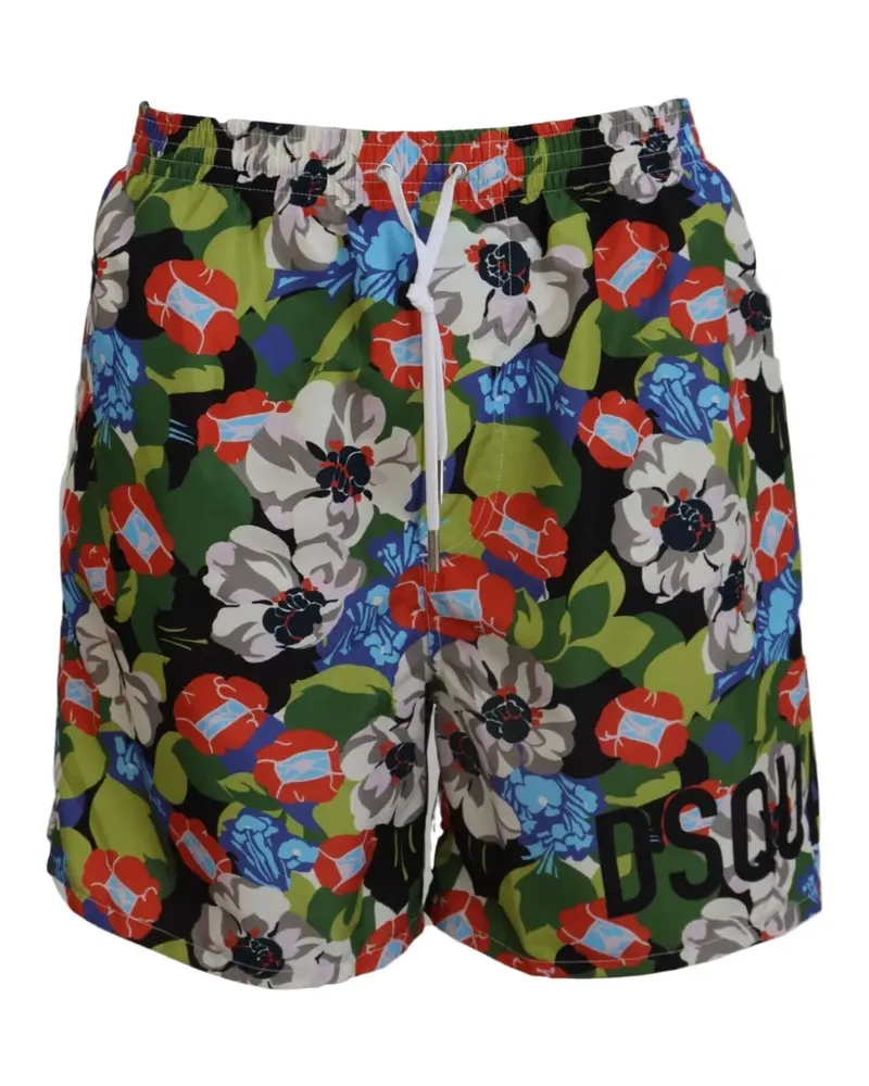 Dolce & Gabbana Badeshorts mit Blumenprint - Grün Grün