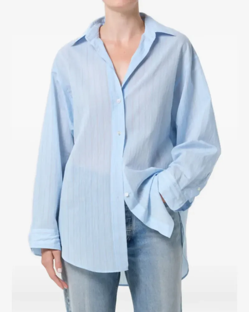 AGOLDE Sona striped sona shirt - Blau Blau