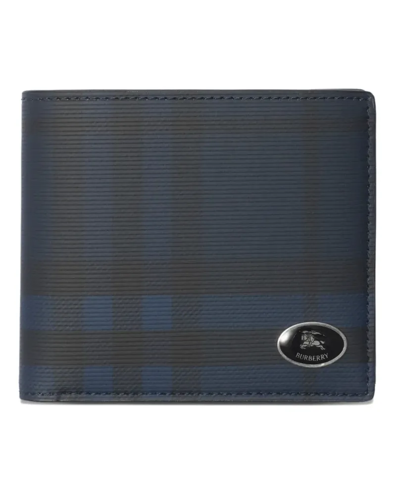 Burberry Kariertes Portemonnaie - Blau Blau