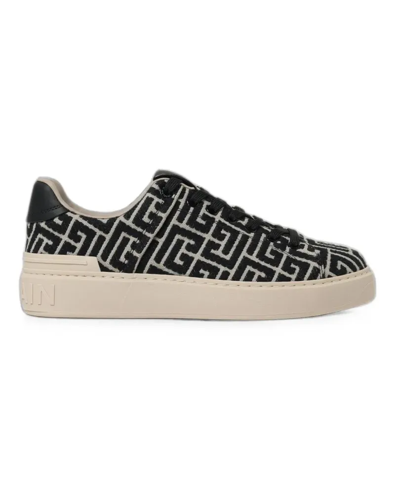Balmain B-Court jacquard sneakers - Schwarz Schwarz