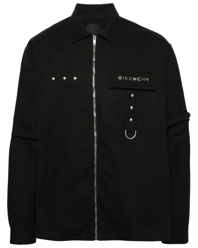 Givenchy Hemd mit Reißverschluss - Schwarz Schwarz