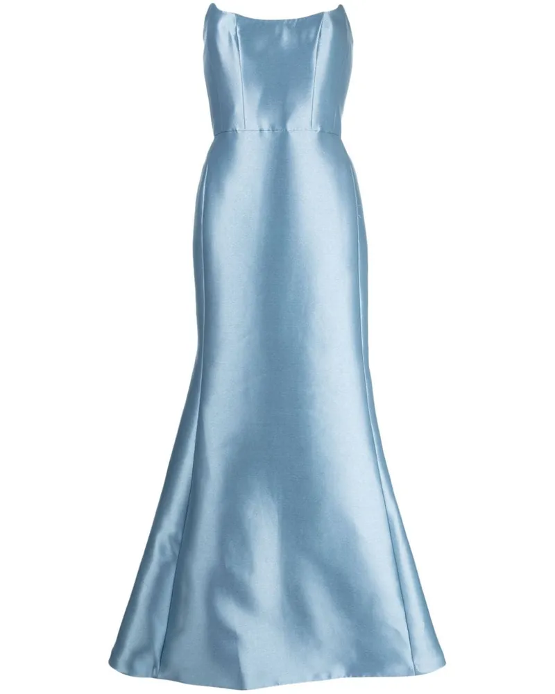 Amsale Mikado Maxikleid Blau