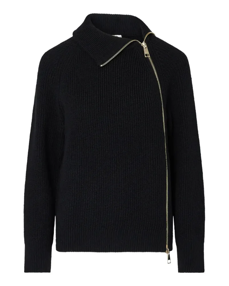 Liu Jo wool blend sweater with zip - Schwarz Schwarz