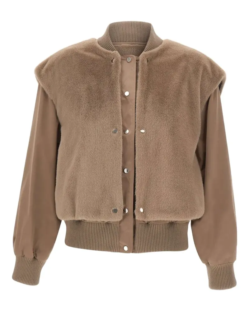 HUGO BOSS Bomberjacke im Layering-Look - Braun Braun