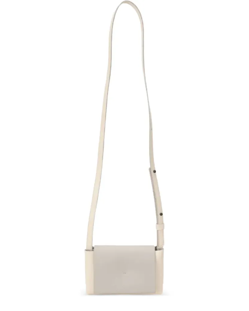 Zucca Schultertasche aus Leder - Nude Nude