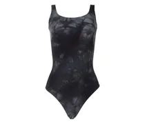 Body mit Batikmuster - Grau