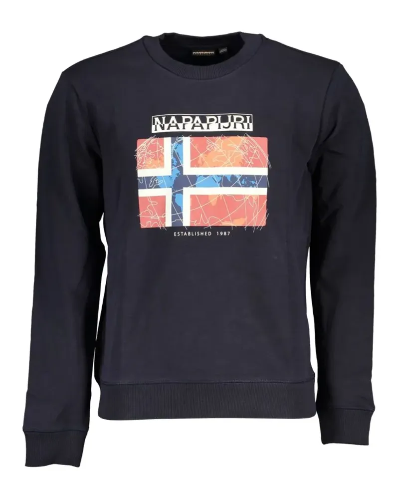 Napapijri Norway-flag sweatshirt - Blau Blau