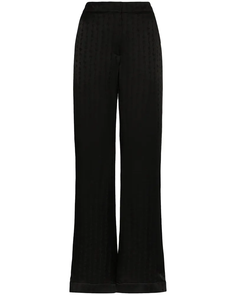 OFF-WHITE Taillenhose mit weitem Bein - Schwarz Schwarz