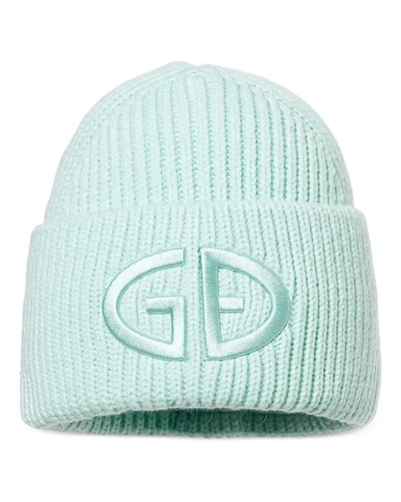 GOLDBERGH Valerie Beanie aus Rippstrick mit Logo-Stickerei - Grün Grün