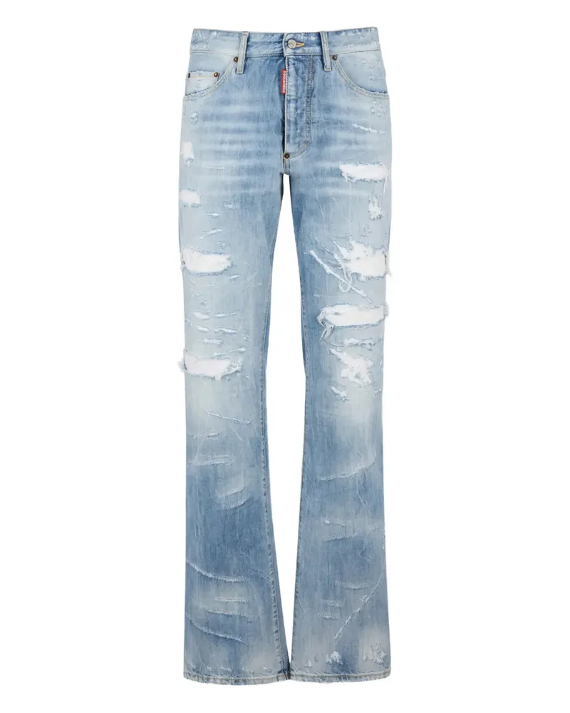 Dsquared2 Be Proud Wash The American Distressed-Jeans - Blau Blau