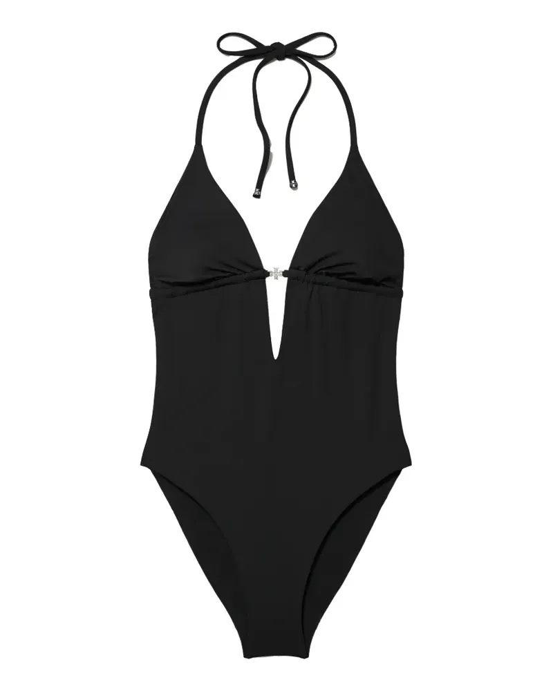 Tory Burch halterneck swimsuit - Schwarz Schwarz