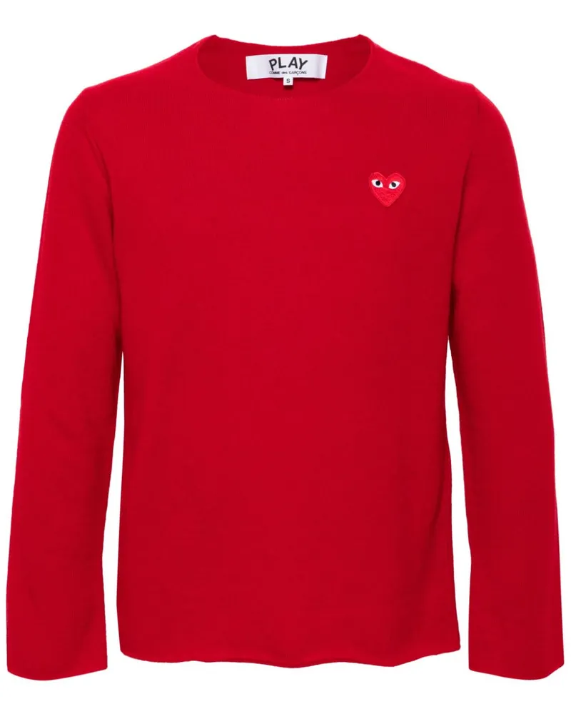 Comme des Garçons Pullover mit Herz-Patch - Rot Rot