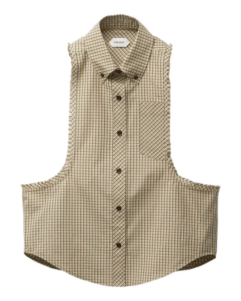 Versace Kariertes Oberteil - Nude Nude