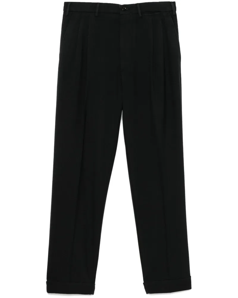 Dell'oglio Hose mit Tapered-Bein - Schwarz Schwarz