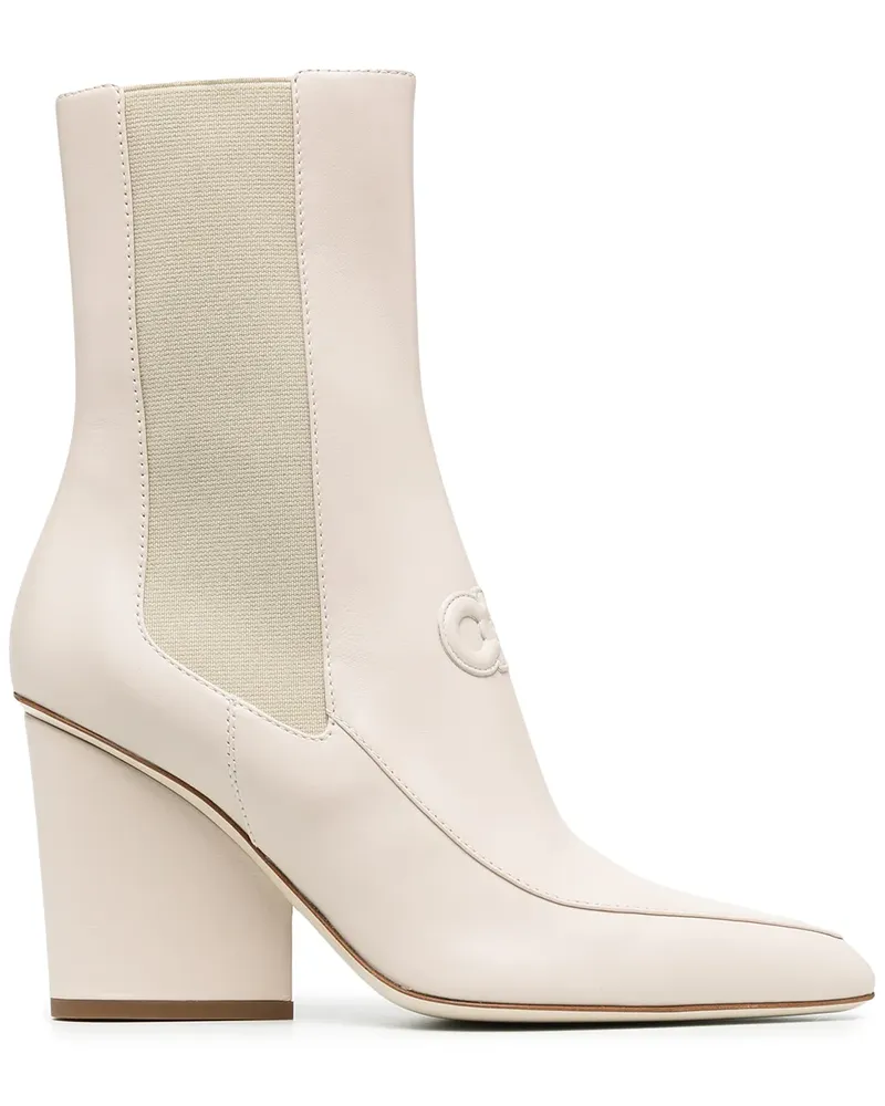 Ferragamo Stiefeletten mit Gancini-Details - Nude Nude