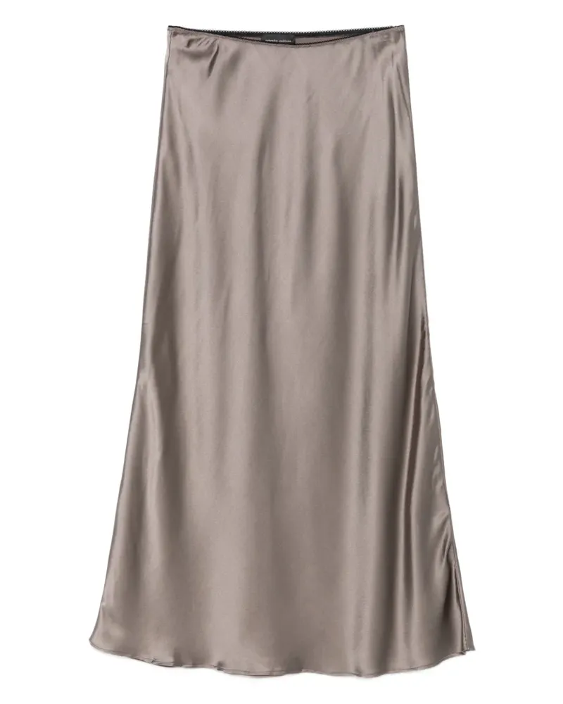 Roberto Collina satin midi skirt - Nude Nude