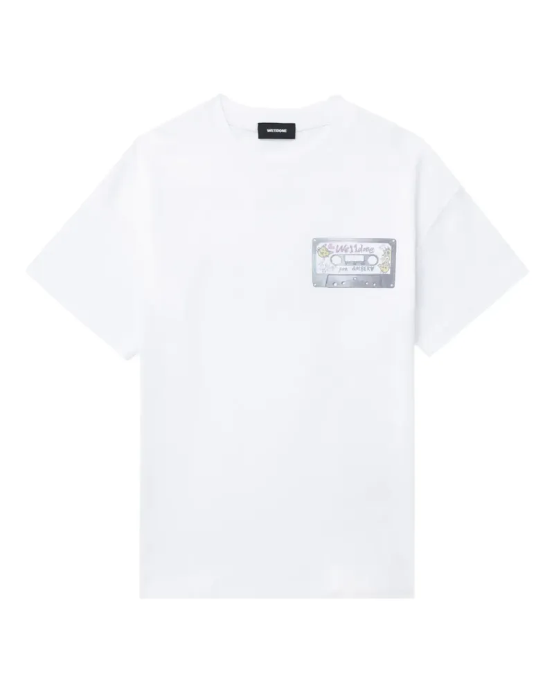 WE 11 DONE T-Shirt mit grafischem Print - Weiß Weiß